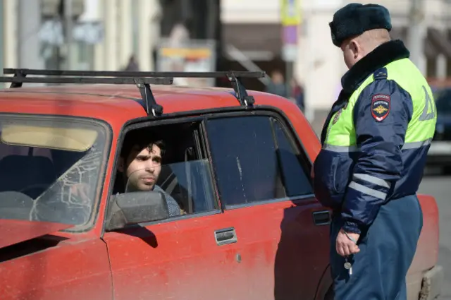 Рейд на нелегальных таксистов в Москве