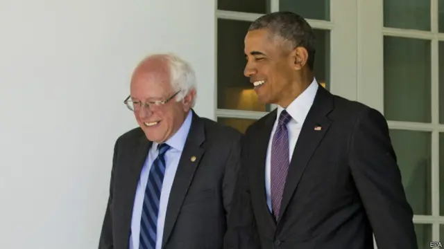 ओबामा, बर्नी सैंडर्स