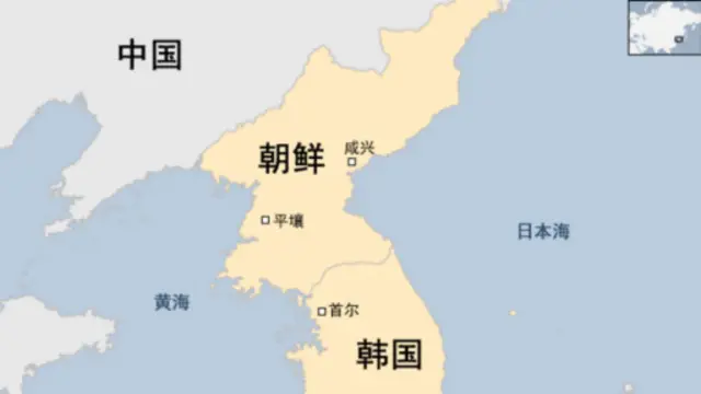 朝韩地图