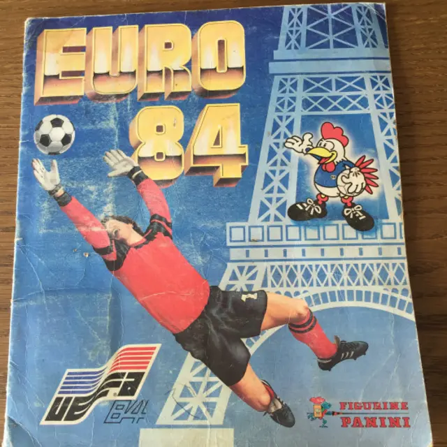 1984 Avrupa Şampiyonası Panini albümü.