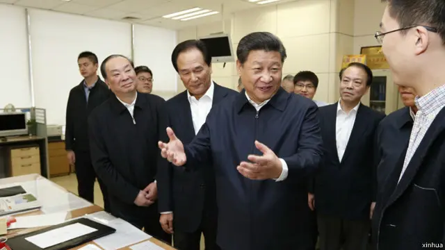 中共把新闻舆论争夺比作战场，说“舆论阵地没有真空”，否定了所谓“价值中立”的新闻媒体的存在空间（习近平二月视察新华社）