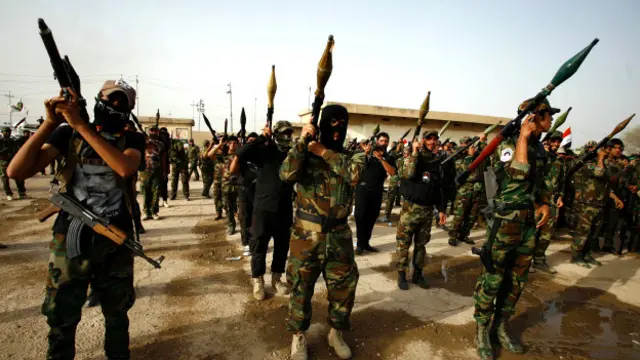 شبه‌نظامیان شیعه در عملیات فلوجه علیه داعش شرکت دارند