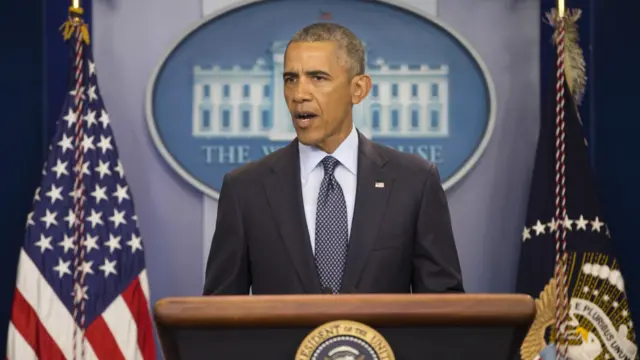 奥巴马在白宫新闻发布室发表讲话(12/6/2016)