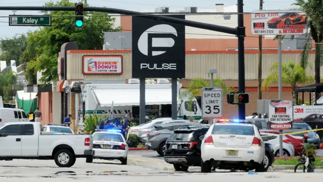 遭遇枪击的奥兰多脉冲夜总会(12/6/2016)
