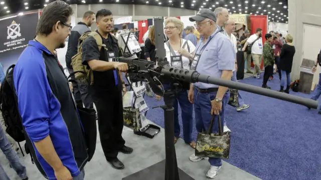 今年5月全美步枪协会在路易斯安那州举办的展览现场。