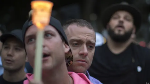 نیویارک میں ہزاروں افراد نے دعائیہ تقریب میں شرکت کی۔