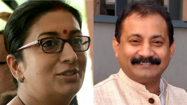 स्मृति इऱानी और अशोक चौधरी