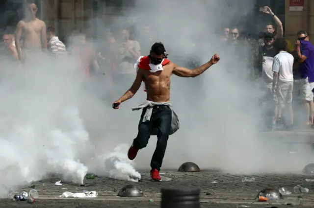 Болельщик в Марселе