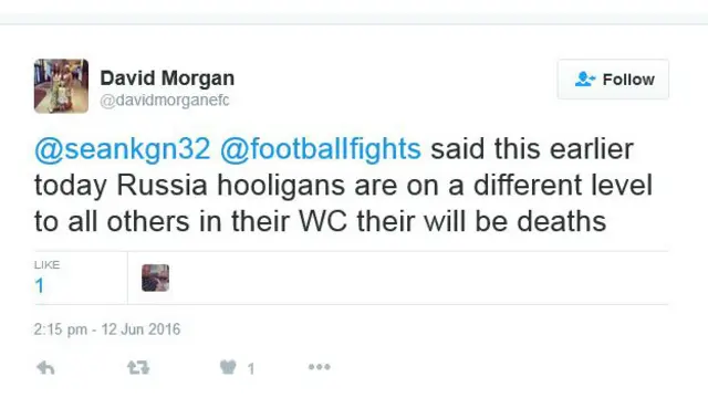 Твит болельщика