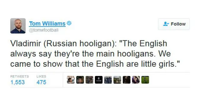 Твит Уильямса