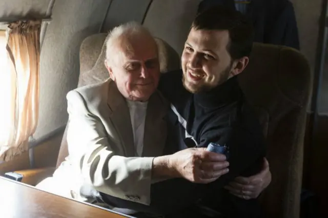 Юрій Солошенко та Геннадій Афанасьєв у літаку Міністерства оборони України