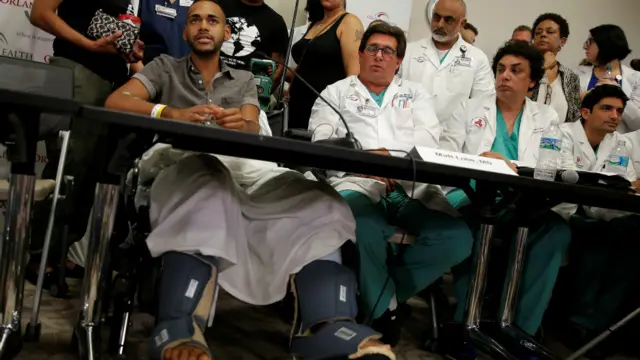 美国发生枪击惨案的奥兰多夜店的一名受伤幸存者科隆讲述他是如何死里逃生的经历。