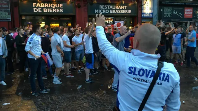 Болельщики сборной Словакии