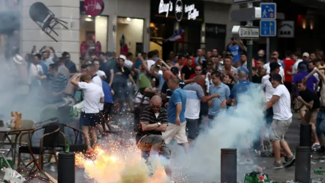 Английские футбольные фанаты, Марсель 2016