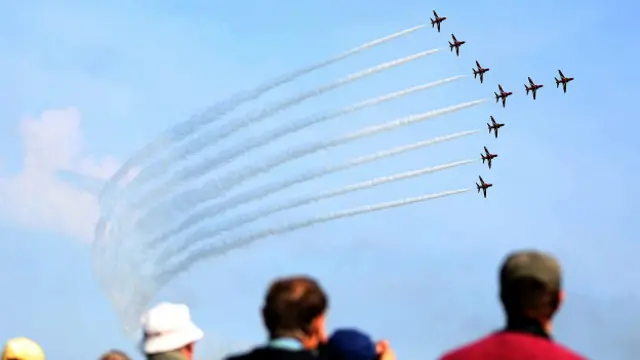 Выступление "Красных стрел"