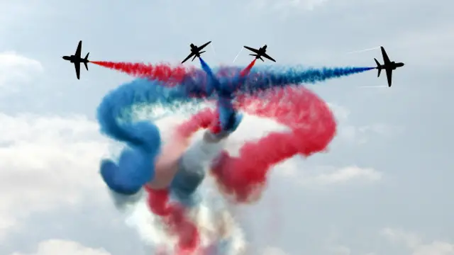 Выступление "Красных стрел"