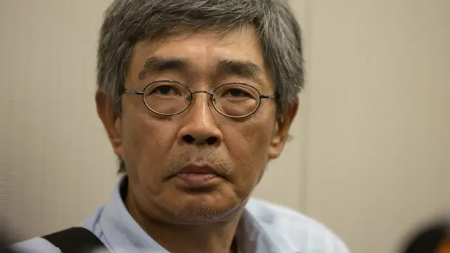 林荣基在记者会上