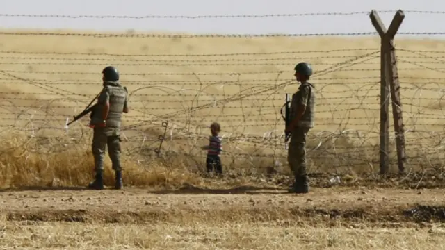 مرزبانان ترکیه در نزدیکی شهر آقچهقلعه