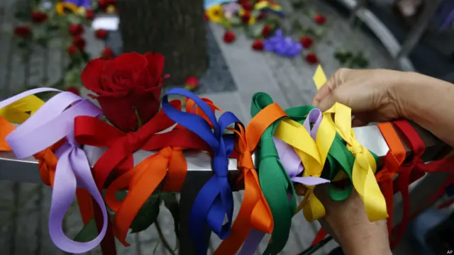 上周日，纽约出生的枪手奥马尔·马丁在佛州奥兰多市一个同性恋夜总会发动攻击，打死49人。