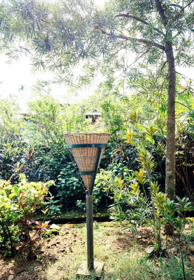  Mawlynnong 的垃圾桶也很有美感（图片来源：TanveerBadal)