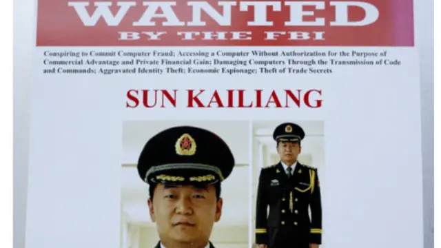 美国联邦调查局通缉中国军方黑客