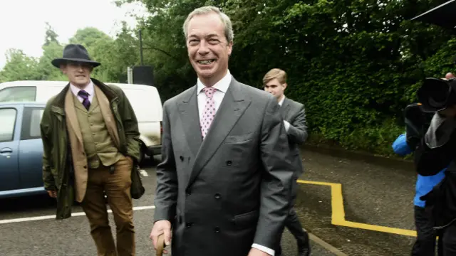 UKIP lideri Nigel Farage. 