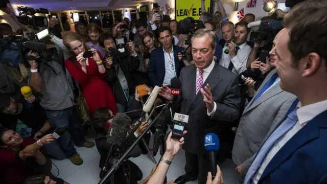 法拉吉在公投前夕在伦敦作游说演讲