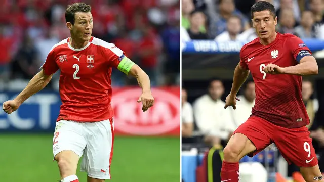 Swiss dan Polandia lolos ke babak 16 besar setelah keduanya berada di peringkat dua di Grup A dan B.