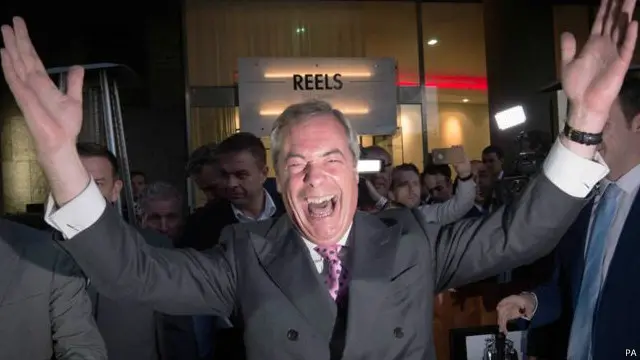 یو کے انڈیپنڈنٹ پارٹی کے رہنما نائیجل فراژ نے اسے برطانیہ کا کا ’یومِ آزادی‘ قرار دیا ہے