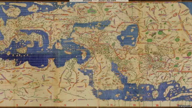 नक़्शे में उत्तर ऊपर