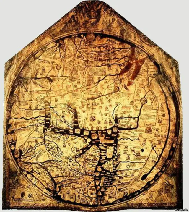 नक़्शे में उत्तर ऊपर