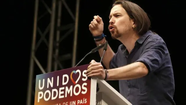 Podemos ittifakının seçimlerden ikinci olarak çıkması bekleniyor.