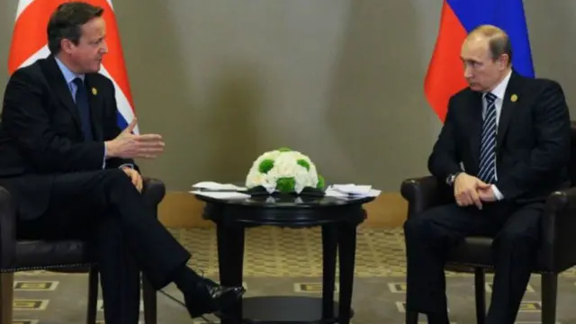 ديفيد كاميرون قال إن بوتين ربما يكون سعيدا بخروج بريطانيا، وينتظر فيه بوتين تحسن العلاقات بعد استقالة كاميرون وتولي رئيس وزراء جديد