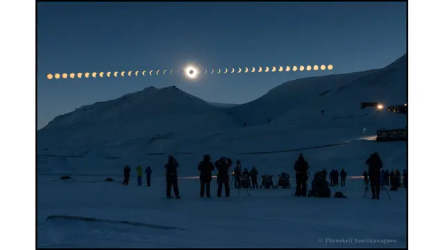 Солнечное затмение над Шпицбергеном, Норвегия. www.twanight.org/contest 