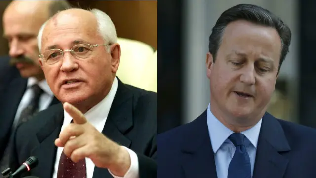 Михаил Горбачев и Дэвид Кэмерон