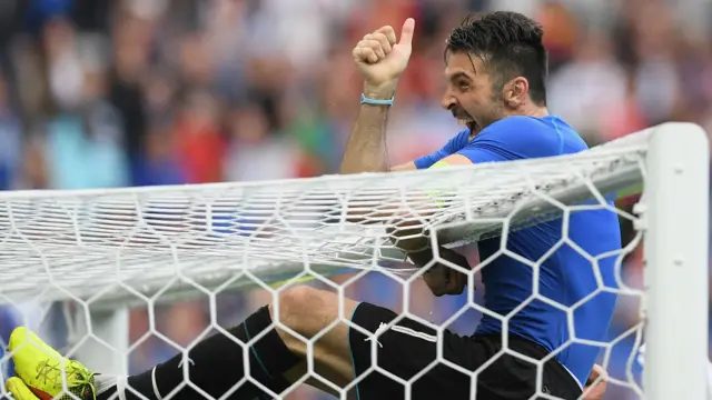 لومړی ګول جورجيو کيليني په ۳۳مه دقیقه کې وواهه او د اسپانیا بخت یې خلاص کړ.