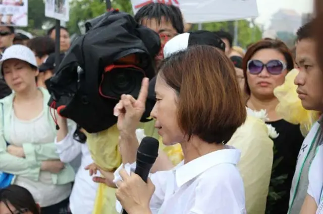 发起抗议的王小华表示，台湾军方对于军人的动物生命教育须彻底执行。（BBC Chinese）