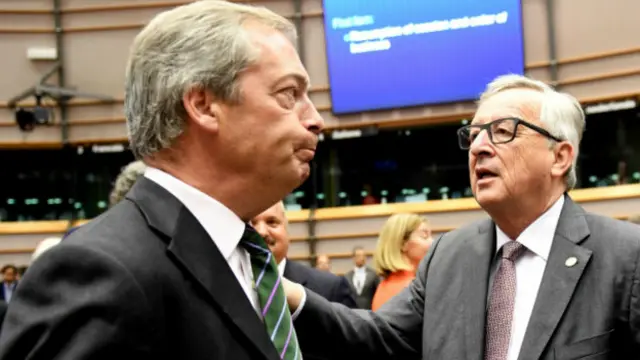 AP milletvekillerinin öfkesi İngiltere'nin ayrılık kampanyasının başını çeken UKIP lideri Nigel Farage'a yöneldi