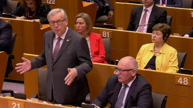 Presiden Komisi Eropa Jean-Claude Juncker mengatakan Inggris tak punya banyak waktu untuk berpikir soal menerapkan Pasal 50.