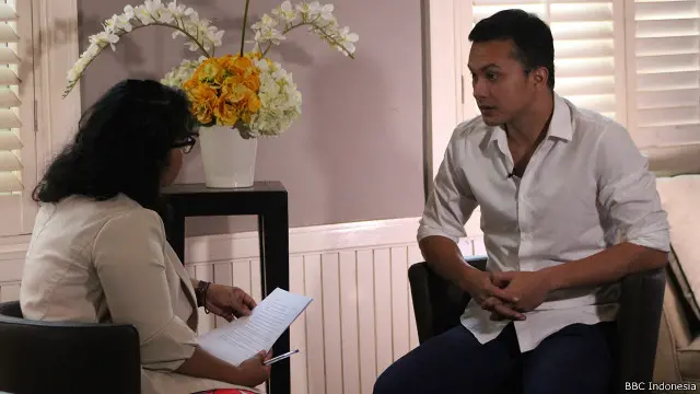 Dalam film, Nicholas pernah berperan menjadi pengantar rol film, pendekar, santri, sampai pemuda tak populer yang jatuh cinta.