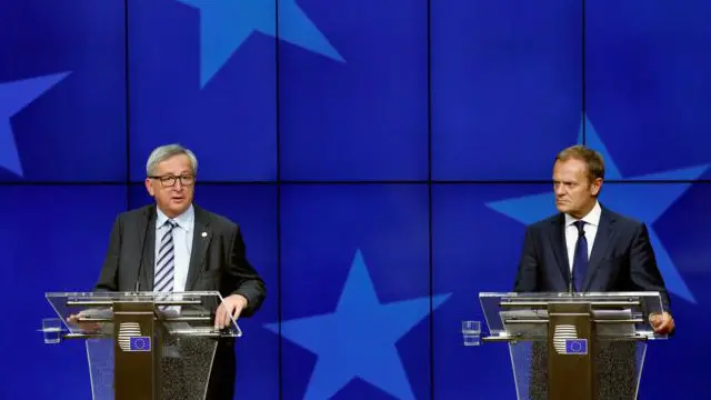 له اروپايي مشرانو سره له لیدو وروسته ډونالډ ټوسک او جیان کلاوډ یونکر د جوړجاړي نه کولو پر خپل دریځ ټینګار کړی