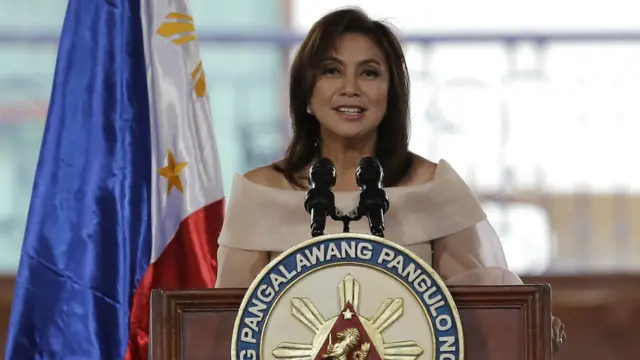 新任副总统罗贝礼道周四稍早，在奎松市宣誓就职。