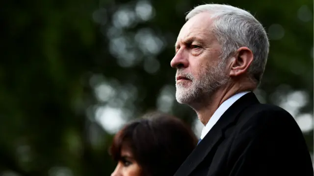 傑裏米·科爾賓到達威斯敏斯特宮