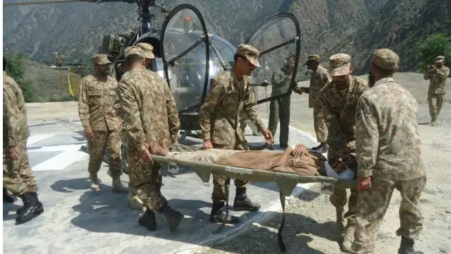 فوج کی جانب سے بھی امدادی کارروائیوں میں حصہ لیا جا رہا ہے