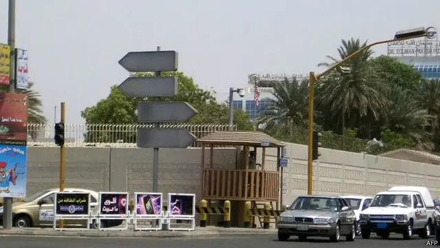 Ilustrasi kantor konsulat Amerika Serikat di Jeddah, Arab Saudi.