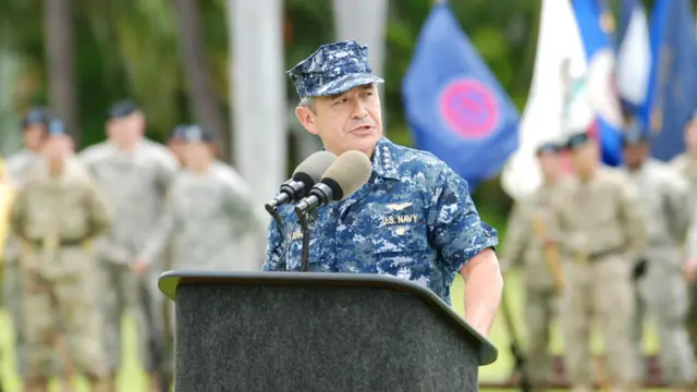 资料图片:美军太平洋舰队司令哈里·哈里斯