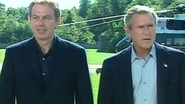 بلير قال لبوش في مذكرة في 2002 إنه سيكون معه على كل حال