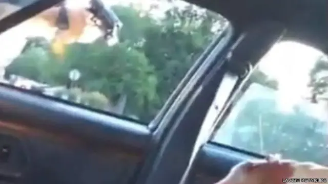 یکی از تصاویری که بعد از تیراندازی فیلمبرداری شده است