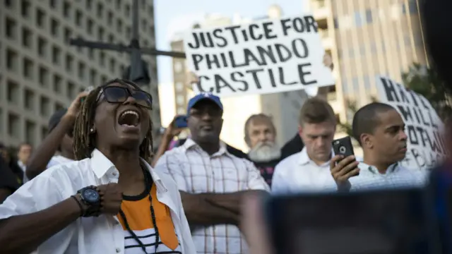 示威者在达拉斯抗议