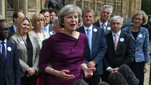 Bà Theresa May đang là Bộ trưởng Nội vụ của chính phủ Bảo thủ